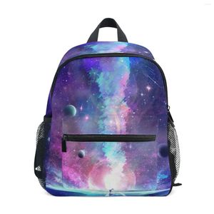 Bolsas escolares infantil backpack infantil infantil galaxy design de jardim de infância pré-escolar de 3 a 8 anos para meninas meninas