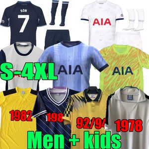 3xl 4xl 1981 82 23 24 25 Retro Son Soccer Jerseys 2024 2025 Jersey Lucas Lloris Romero Perisic Kulusevski Bentancur Kane Richarlison 91 92 93 94 1995 Football Shirt