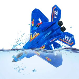 RC Plane F22 Fighter Remote Control Helicopter 2.4G Radio Control Airplane EPP Foam Waterproof Glider Aircraft Toys for Children 240426