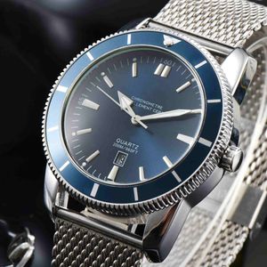 Luksusowy trzypinowy zegarek męski popularny kwarcowy zegarek wyświetlający kalendarz stalowy pasek
