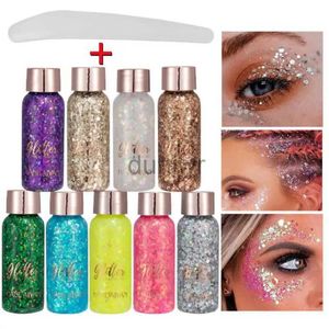 Body Glitter Eye Glitter Diy Diamond Nail Hair Face Face Shimmer Gel Art Flash Heart Loose Sequin Cream Festival Dekoration Party Festival D240503