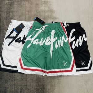 American Fashion Letter Printing Baggy Short-sleeved Y2K Retro Trend Men And Women Basketball Shorts Pants Casual Sweatpants 240426