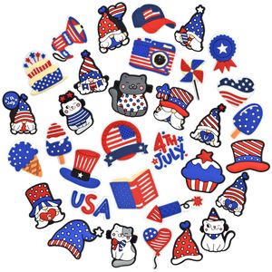 Independence Day Shoe Accessories Pvc Clog Pin Charms