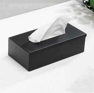 304 Stanless Steel Tissue Box Black Wykończenie kwadratowa pokrywa naścienna papierowa toaleta 2108189863099