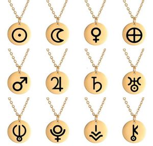 Símbolo do Planeta Dawapara AMULET CHARM CHARM JUPITER SATURN PLUTO NEPTUNO PLATETÁRIO SIMBOLOS ALCEMICOS DE ALENTE STELEIRA STEELEIRA309N5840105