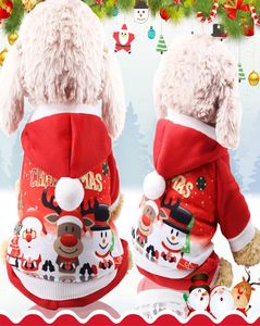 Merry Christmas Pet Dress 6 Boyut Elk Santa Puppy Suit Klasik Euramerican Pet Şehri Noel Giysileri Evcil Hayvanlar Hazır Tüm DH03196060793