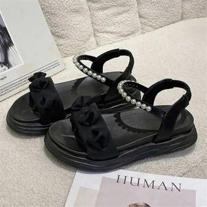 Sandals Round Toe Buckle Black Tennis Woman Sandal Women Luxury Shoes Adult Slippers Sneakers Sports 2024g Comfortable Items