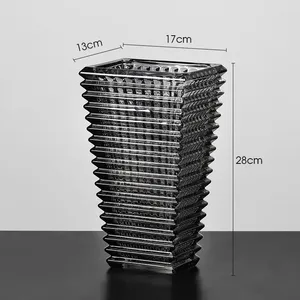 Vaser dekoration rumkänsla högt glas arrangemang blomma ins kristall internet berömd levande stil vas lyx