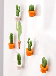 6PCSset decoração de decoração de geladeira ímãs fofos cactos suculentos ímãs de ímã de planta