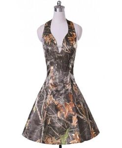 camo vintage 1950039s abito da ballo a palla di tele per abiti da ballo corti abiti da sera vero campione vneck puffy volant festa di Natale dre4672395