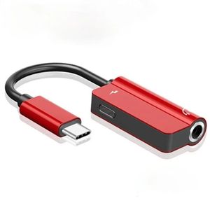 2024 Adapter ładowania audio USB typu C 2 w 1 Type C Mężczyzna do żeńskiego podnośnika słuchawkowego 3,5 mm + konwerter ładowania dla Huawei P20 Profor