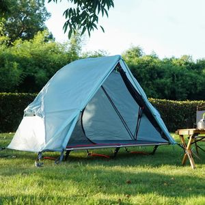 Portable Camping Tent Waterproof and UV Resistant for Single Person Used with Bed For Hiking Equipment 240422