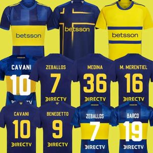 Cavani Boca Juniors Soccer Jerseys 2023 2024 Maradona Benedetto Marcos Rojo Carlitos de Rossi Tevez Salvio Barco Janson Medina Kids 23 24 футбольная рубашка