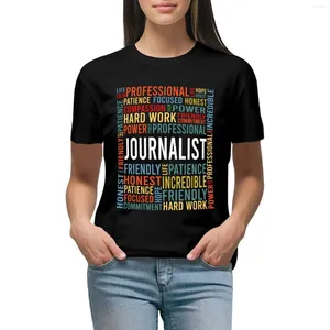 Women's Polos Journalist Saying: Words Gift T-shirt Funny Lady Clothes Woman T Shirt