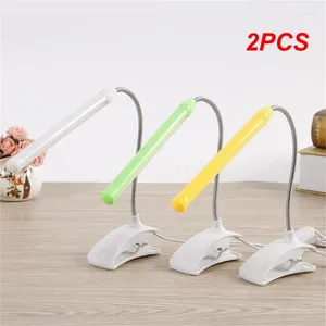 Table Lamps 2PCS Led Desk Lamp With Clip Flexible For Bedside Book Reading Study Office Work Children Night Light