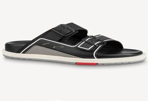 Slides Mens Mens Sandals مصممي الأعلى جودة أحذية الأزياء الفاخرة الحجم 3845 طراز QJYG013501212