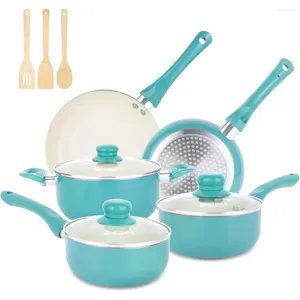 Cookware Sets Pots And Pans Set Nonstick 11pcs Kitchen Induction Ceramic Non Stick Cooking