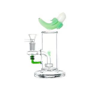 High end Bong glass hookah, pipe, chimney, 7-inch high-purity handblown home decoration