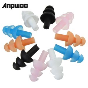 ANPWOO 1 par de silicone à prova d'água dos tampões para a orelha de ouvido Protetor de ouvido Redução de ruído protetor protetora de proteção à orelha