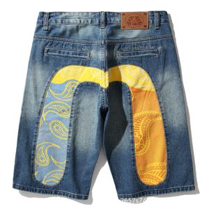 Summer Mens Black Jeans Short Casual Style Cotton Washed Vintage Street Straight Designer Denim Shorts Man Blue
