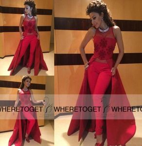 2019 Myriam Fares Sukienki wieczorowe Sheer Scyk Rleevelique Nowy projektant Formalne suknie na imprezę z urokiem Pant5442479