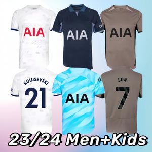 Retro 23 24 Son Maddison Soccer Jersey Richarlison Football Shirt Perisic Lenglet Romero Kulusevski Bentancur Richarlison Kane vicario spelare män barn