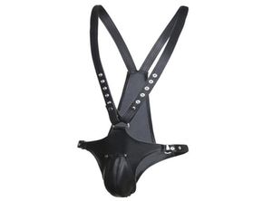 Adult Sex Toys Bdsm Penis Bondage Restraints Mens Leather Harness Adult Games Fetish Wear Men Sexy Toy for Couples Bdsm Toys Y19121683711