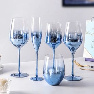 Blue Starry Sky Crystal Glass Glass Red Wine Mug Home High Valuta