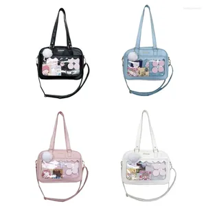 Bolsas de cosméticos Meninas do ensino médio japonês JK Bolsas de couro PU PU PU e bolsas