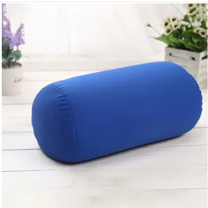 Pillow Solid Color Cylindrical Long Foam Particle Casual Nap Neck Student Simple Travel