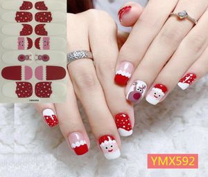 14TipSheet Christmashalloween Nail Art Stickers Festival Pumpkin Wraps Waterproof DIY Manicure Accessories YMX Series8909276