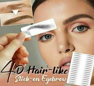 Magic 4D Hairlike Eyebrow Tattoo Starther False Braws Braws Imper impermeável maquiagem duradoura adesivos de sobrancelha para os olhos RRA30977046967