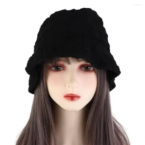 Berets Star Thin Style Thin Seersucker Bucket Hat для женщин отдых просто