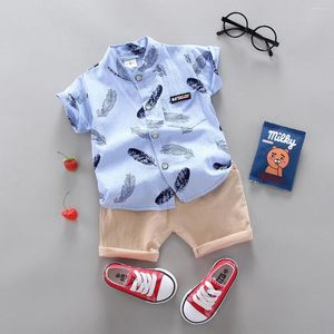 Kleidungssets 2024 Sommer Casual Clothes Fashion Baby Boy Anzug Set Top Shorts 2 PCs für Jungen Infant Suits Kinder