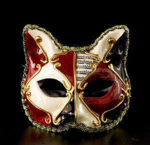 Personality Venetian Cat Masks for Children Creative Halloween Party Kids Masquerade Mask High Quality Plastic Cartoon Party Masks8538078