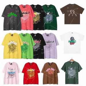 デザイナーTシャツメンシャツ555エンジェルTシャツ女性スパイダーパーカーTシャツヒップポップショートショートスリーブルーズティーコットンハイストリートPUA97B＃we11