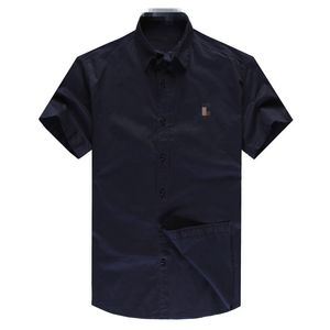 Super camicia da uomo a colori solidi pony manica corta ricamata a cavallo colorato classico t-shirt bottone flip collare slim fit shirt di asciugatura rapida di alta qualità