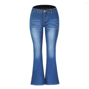 Женские джинсы 2024 Осенние женские женские с высокой талиной стройная джинсовая джинсовая джинсовые штаны уличная случайная женская одежда S-2xl