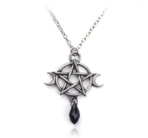 Numpandaturale Penram Moon Necklace Black Crystal Crystal Witch Protection Star Amulet For Women Charm Jewelry Accessori Gift14553378