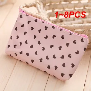 Storage Bags 1-8PCS Simple Cosmetic Bag Fashion Women Makeup Cosmetics For Travel Lady Washing Toiletry Pouch