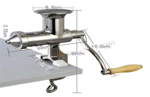 手動野菜ジューサースクイーザーフイートジュースプレッサーハンドオペレーションウィートグラス抽出器ステンレス鋼の真新しい9174898