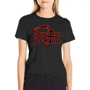 Women's Polos Death Band T-shirt Vintage Clothes Graphics T-shirts For Women Cotton