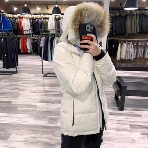 Canadian down parker designer Women Chels goose down jacket wolf fur winter warm jacket luxurious classic Men jacket