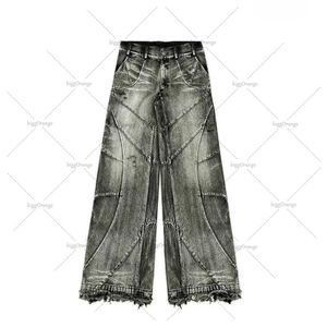 Y2K Streetwear Punk Hip Hop Jeans West Рабочая одея