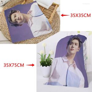 Handduk Suho handdukar storlek 35x35cm 35x75cm fyrkantig rektangel tryckning bomulls ansikte tyg anpassad logotyp