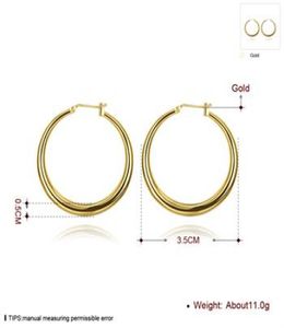 여자 039S 귀걸이 실버 925 스털링 실버 선물 상자 타원형 귀걸이 새로운 금도 도금 패션 보석 24K 골드 6235997