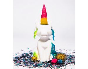 Lascia cadere il pianto unicorno candela unicorno cavalli per bambini festa regalo divertimento regalo candela creatività regalo y2005317235263