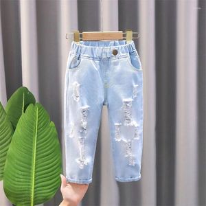 Hose Jungen Hosen Frühlings- und Herbststile Trendy Baby Destressed Soft Jeans Kinder lässig