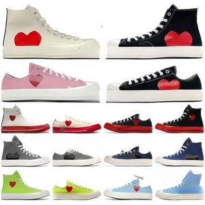 Designer High-Top Vintage Casual Buty pojawiają się des Garcons x 70-tych Espadrilles All Star Classic 70 Chucks Tayors Flat Sneakers Męskie i damskie sportowe buty sportowe na świeżym powietrzu