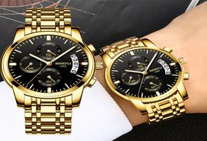 Luxury Mens Watches Top Brand Sport Quartz armbandsur för män Vattentät Chronograph Business Watch Relogio Masculino9795464